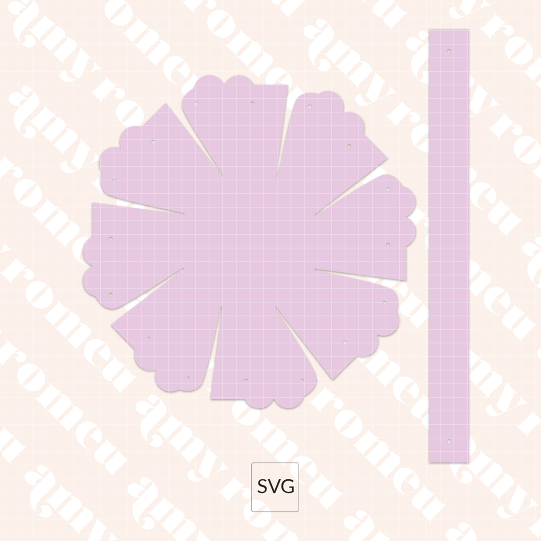 Faux Leather Spring Mini Basket SVG