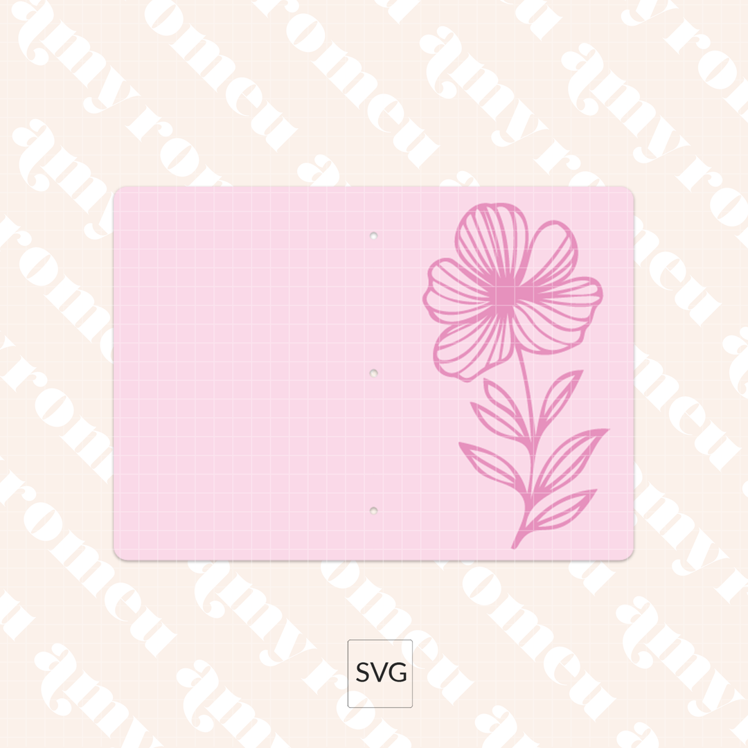 Faux Leather Spring Notebook Covers SVG