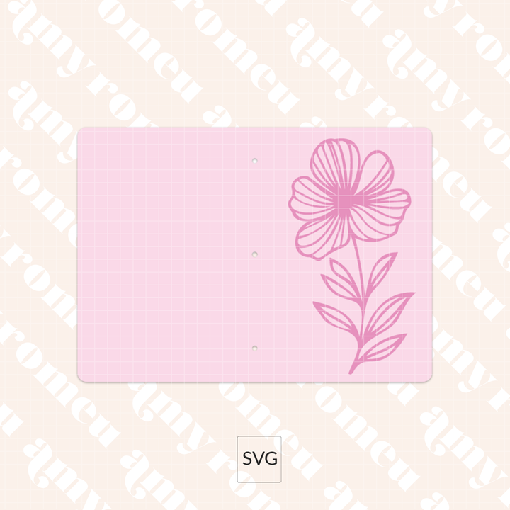 Faux Leather Spring Notebook Covers SVG
