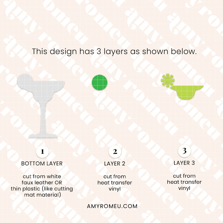 Margarita Earrings SVG