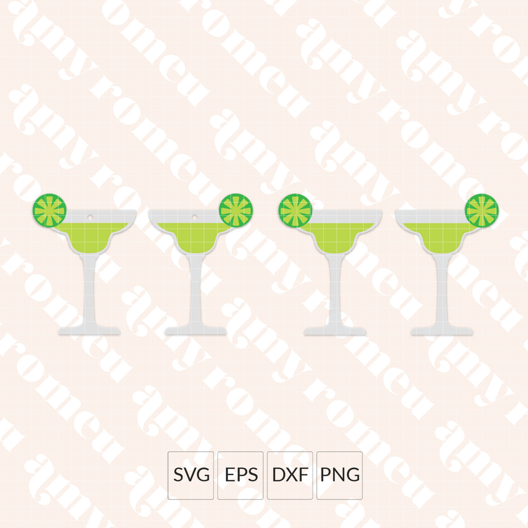 Margarita Earrings SVG