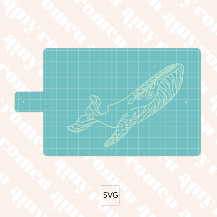 Faux Leather Summer Photo Album Cover SVG