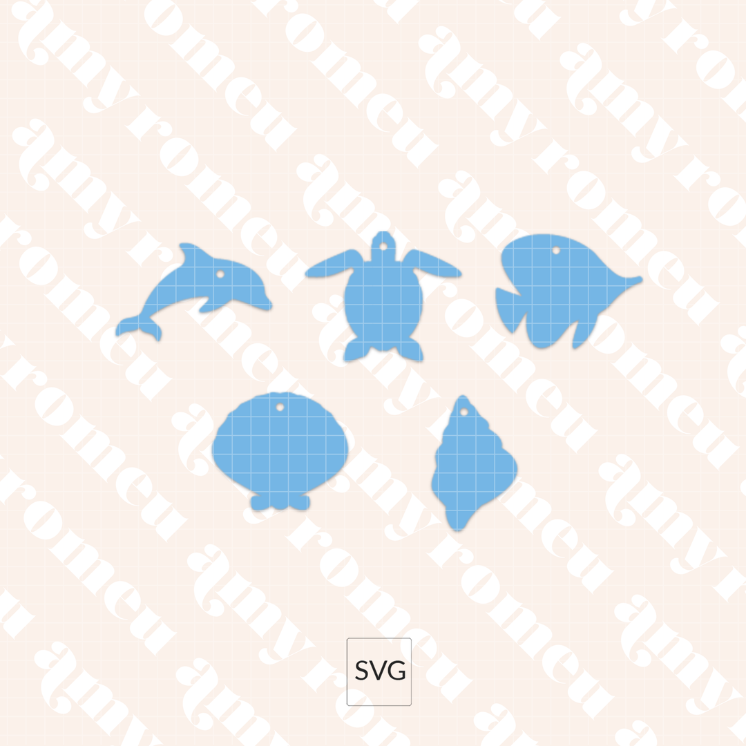Summer Pendant Necklaces SVG