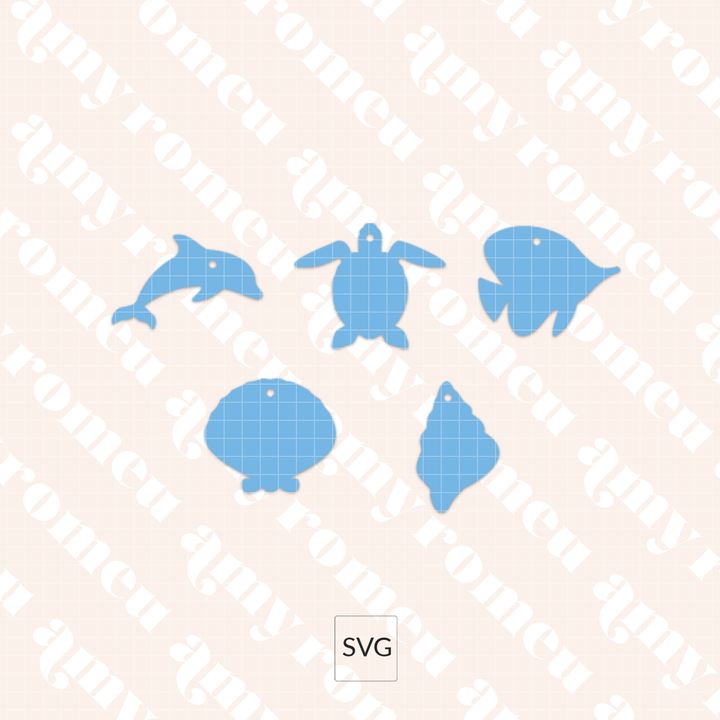 Summer Pendant Necklaces SVG