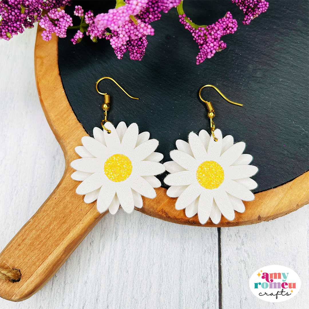Daisy Earrings SVG