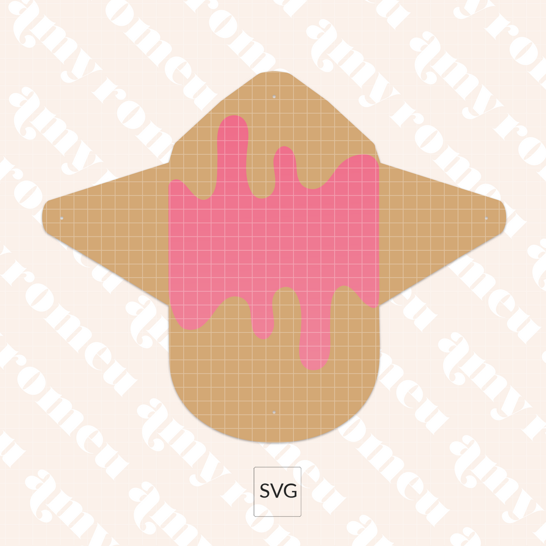 Set of 2 Summer Ice Cream & Flower Coin Wallets SVGs