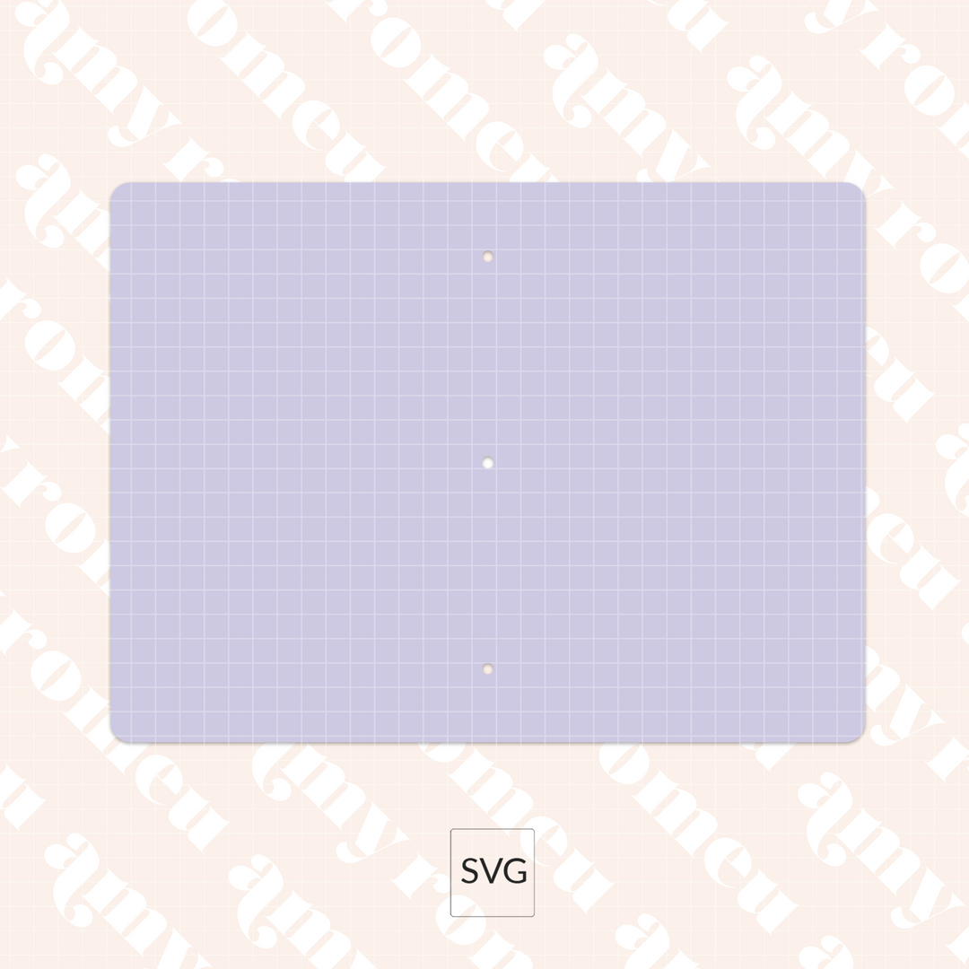 Faux Leather Travelers Notebook Journal Cover SVG