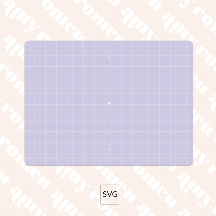 Faux Leather Travelers Notebook Journal Cover SVG