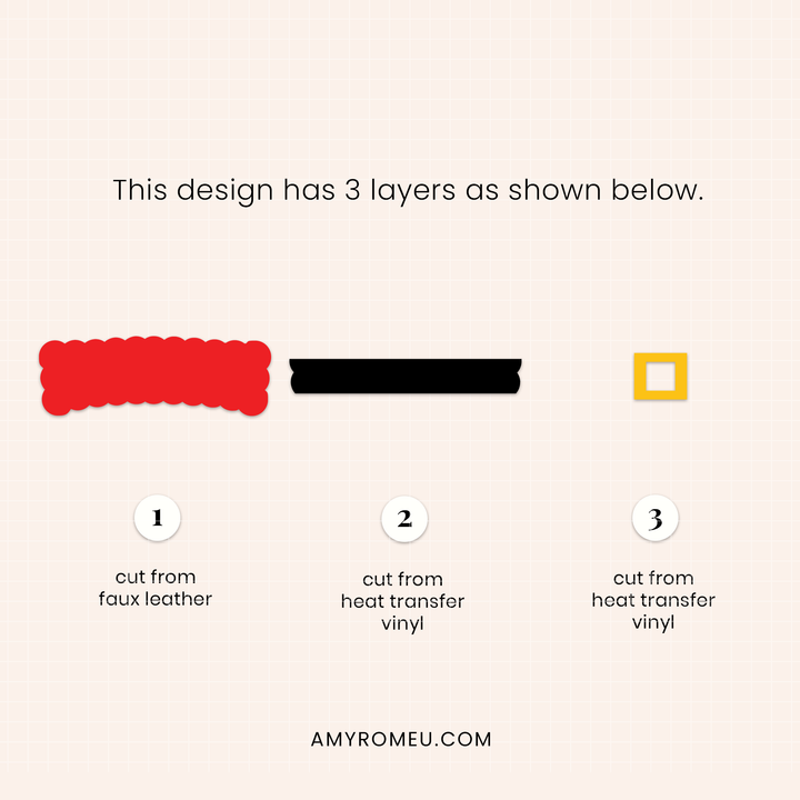 Holiday Faux Leather Hair Claw Clips SVG Set of 4