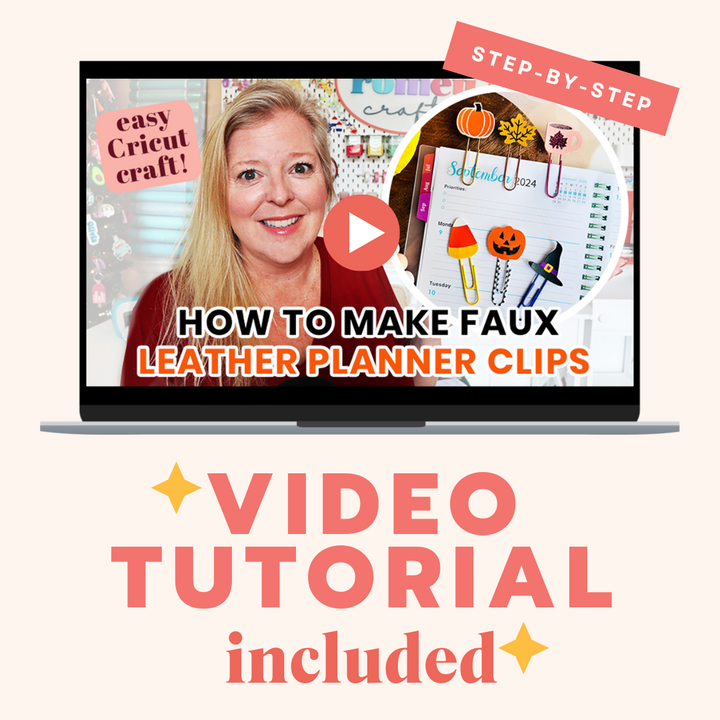 Set of 6 Fall & Halloween Planner Clip SVGs with Video Tutorial