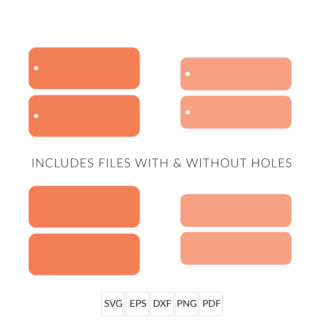Rectangle Keychain SVG Files