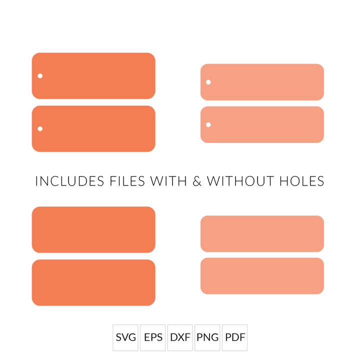 Rectangle Keychain SVG Files