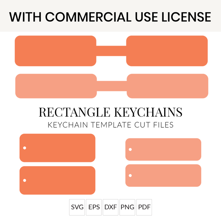 Rectangle Keychain SVG Files
