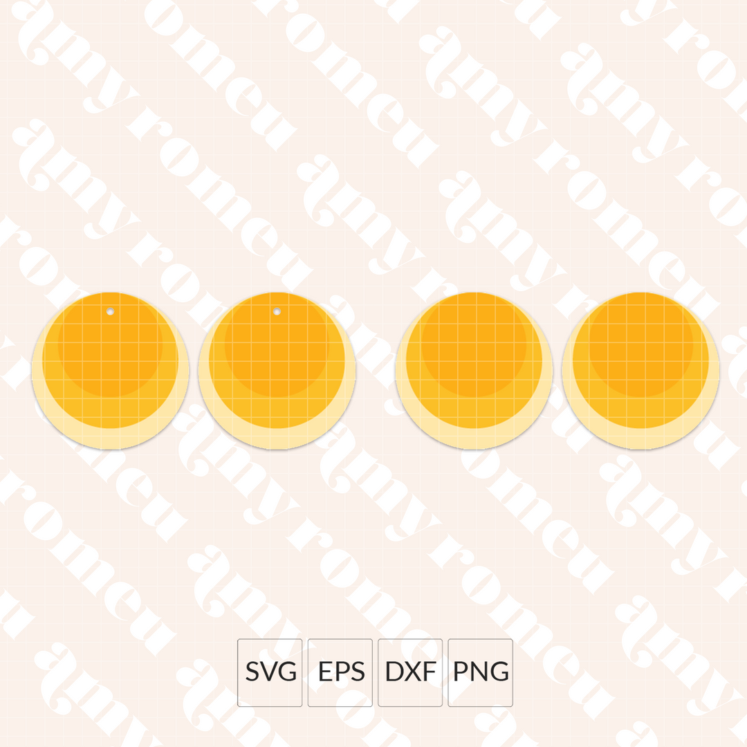 Layered Circles Earring SVG