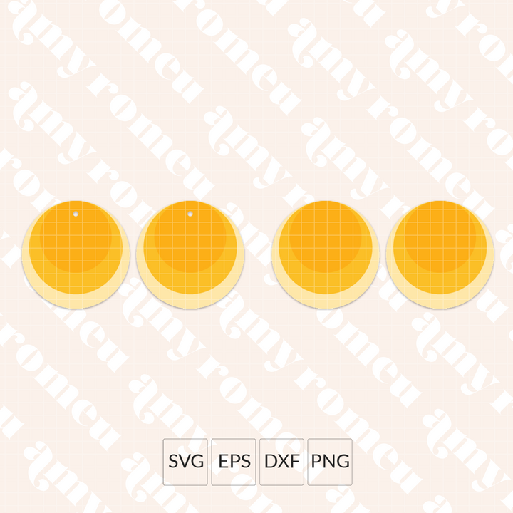 Layered Circles Earring SVG