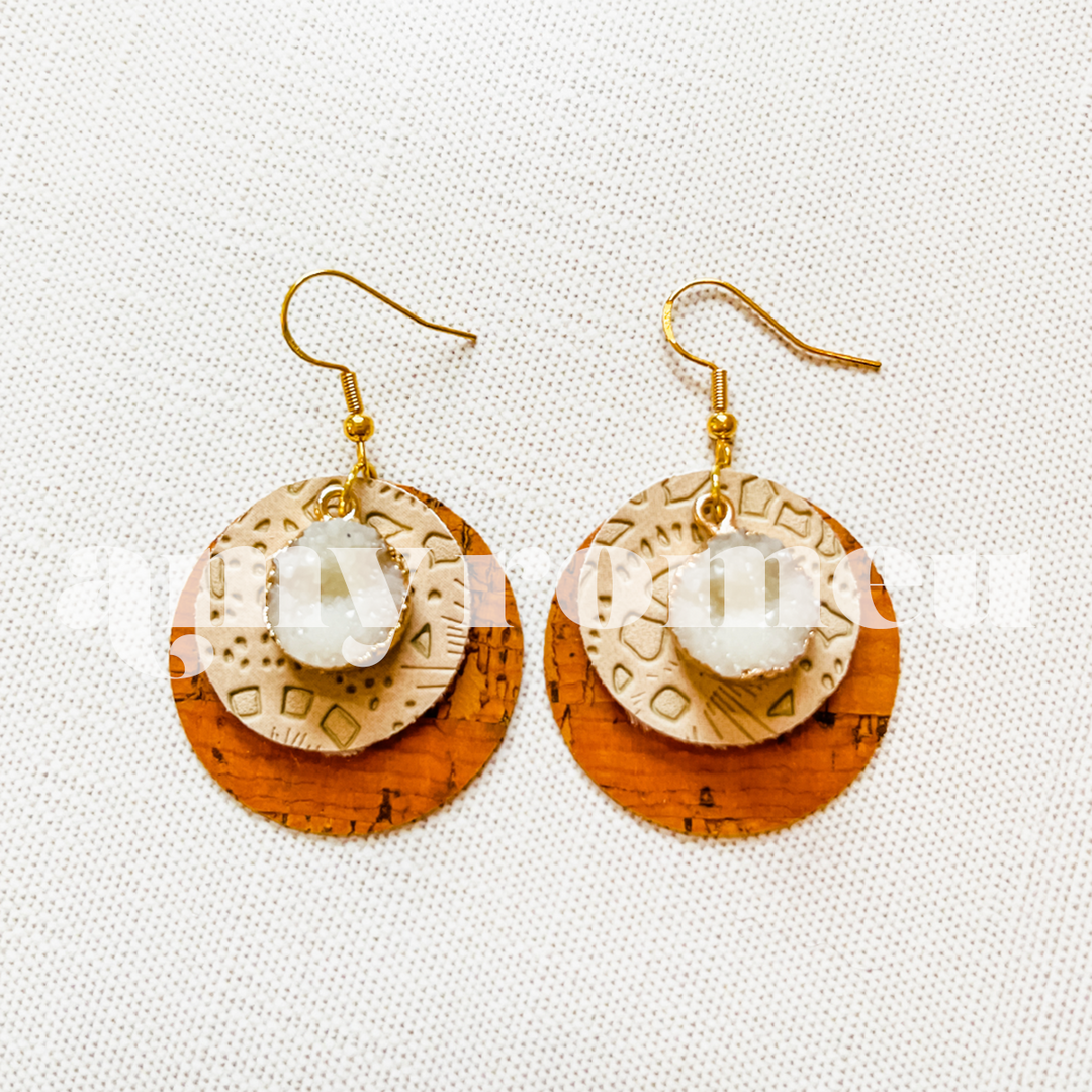 Layered Circles Earring SVG