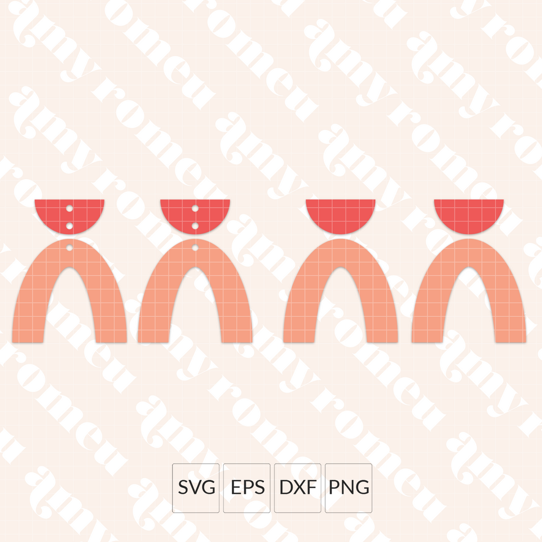 Arched Earrings SVG