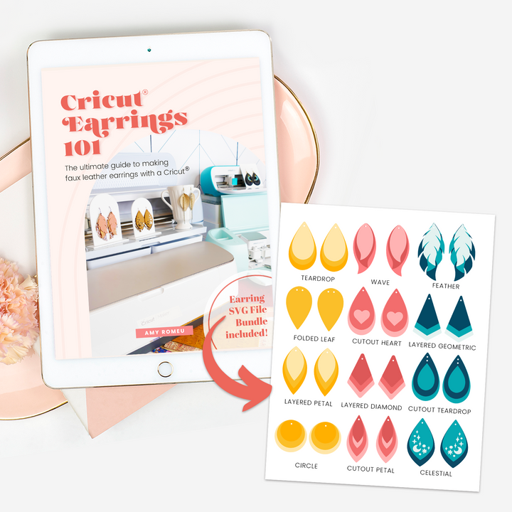 Cricut Earrings 101 Workbook and Earring Template Bundle