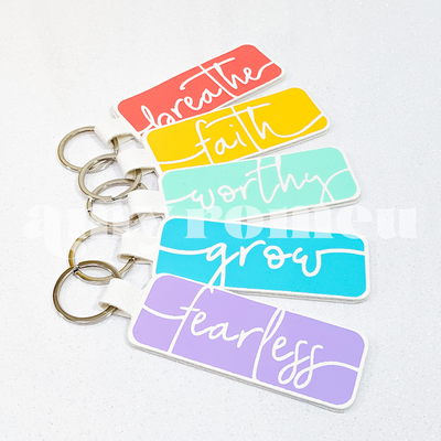 Word of the Year Keychains SVG Template Mega Bundle