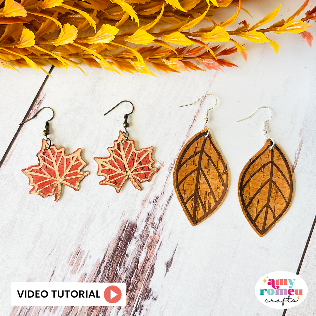 Autumn Leaves Maple Leaf Earrings SVG Files