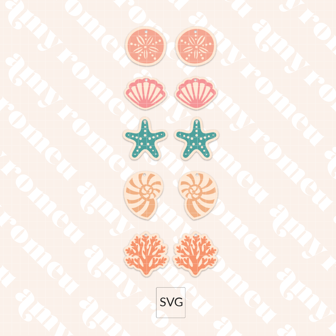 Summer Beachcomber Purse Charm SVG