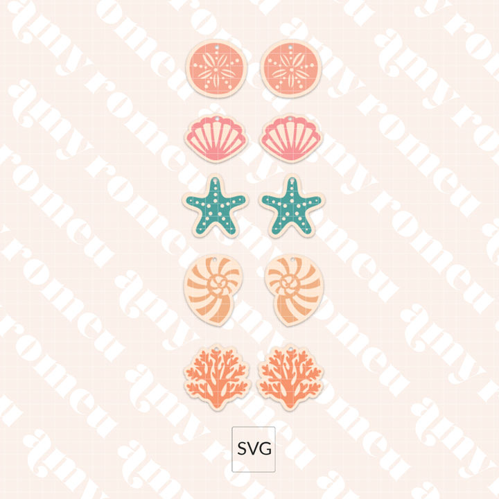 Summer Beachcomber Purse Charm SVG