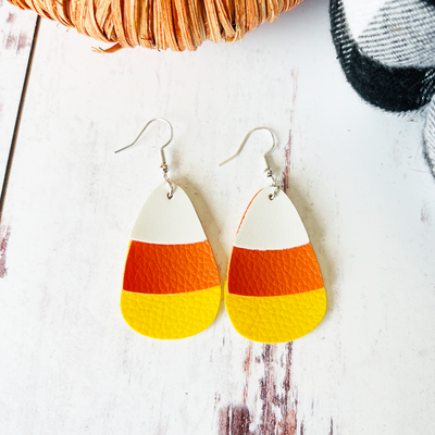 Three Layer Candy Corn Earrings SVG