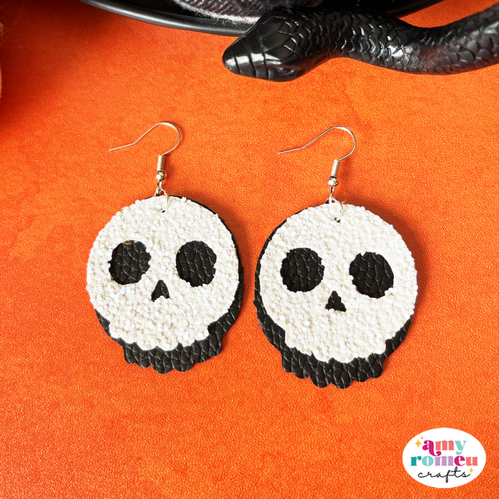 Layered Skull Earring SVG