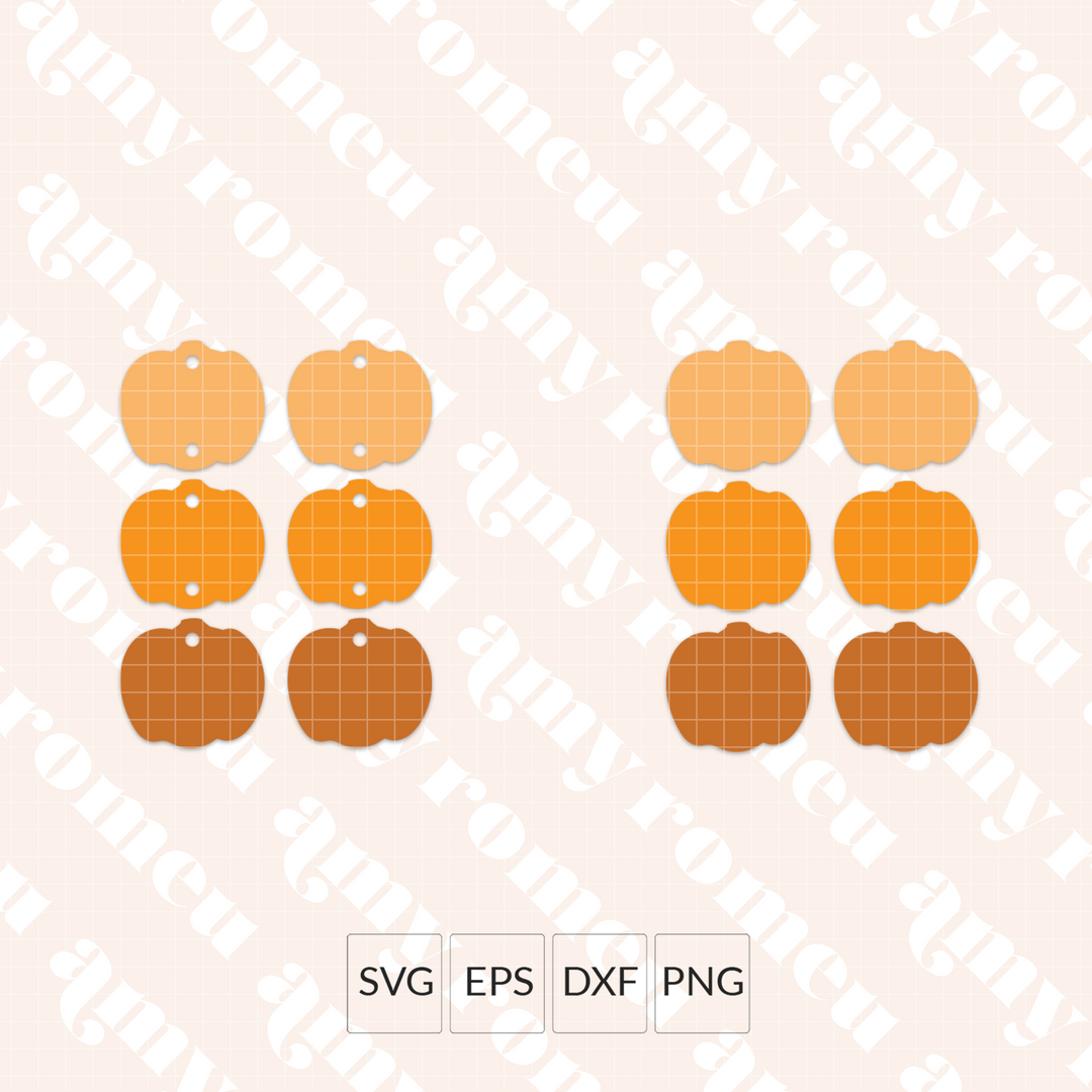 Pumpkin Earrings Mini SVG Bundle #1