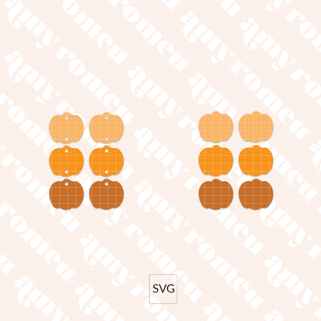 Pumpkin Earrings Mini SVG Bundle #1