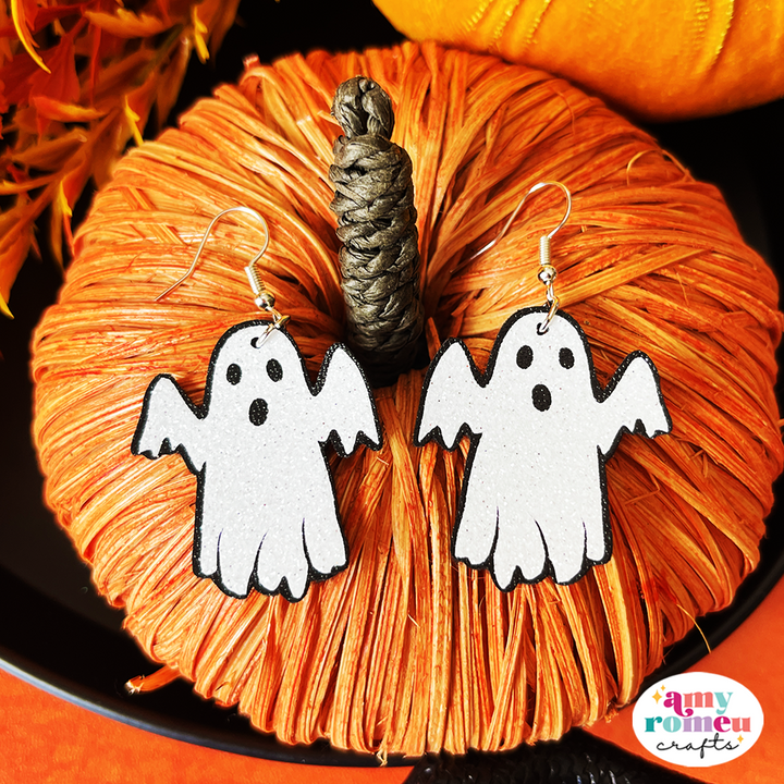 Spooky Ghost Earrings SVG