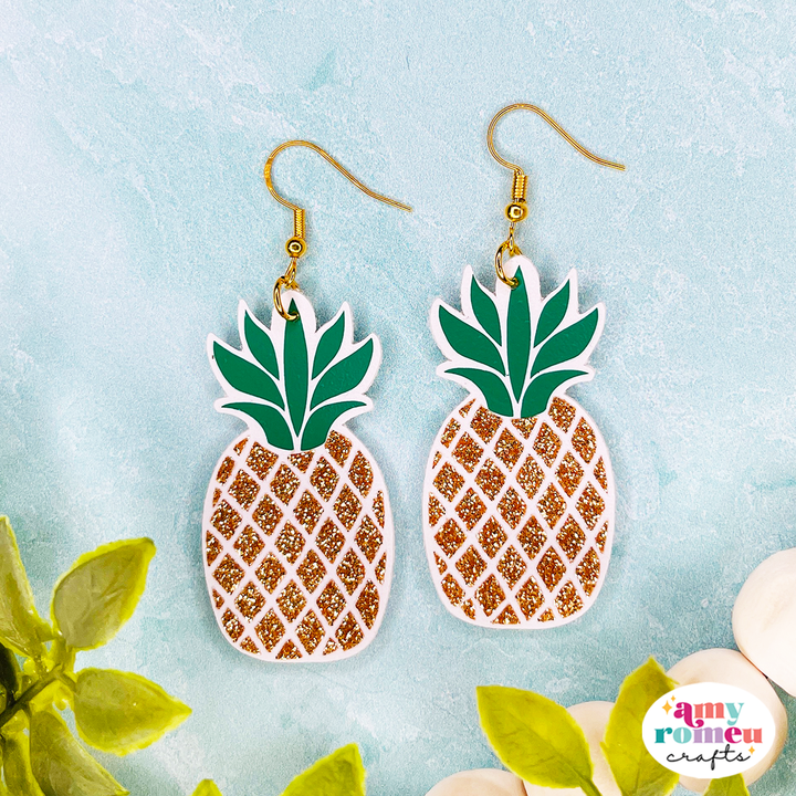 Pineapple Earrings SVG