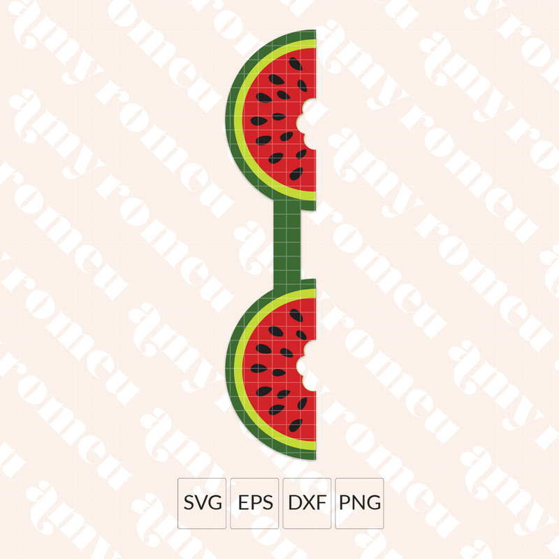 Watermelon Keychain SVG