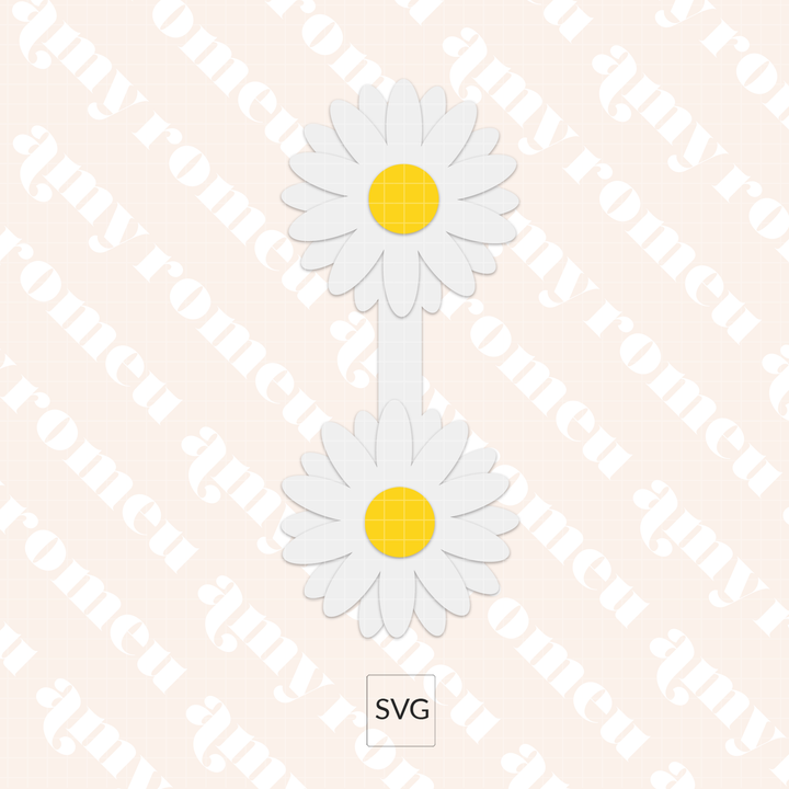 Daisy Faux Leather Keychain SVG & Video Tutorial
