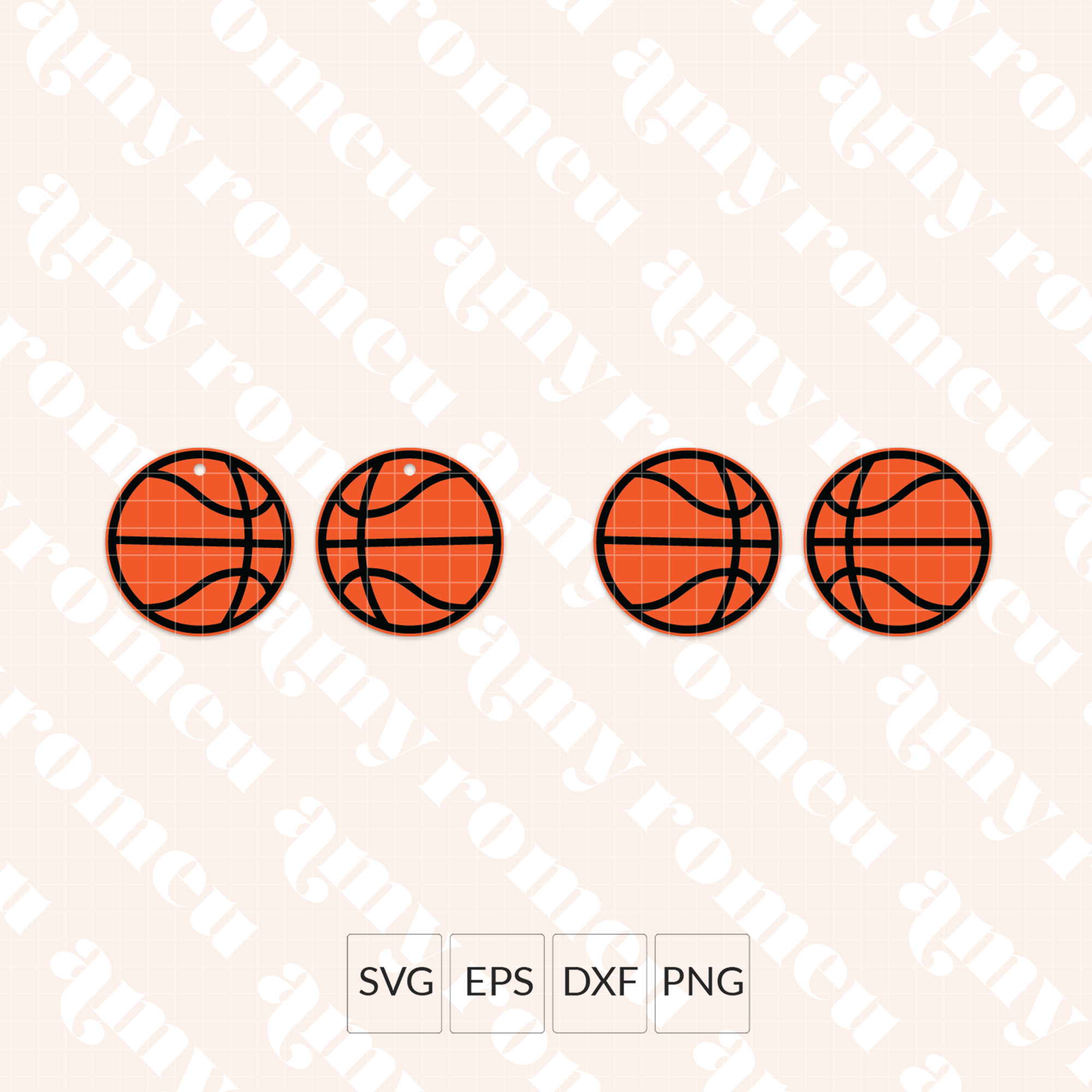 Basketball Faux Leather Earrings SVG – Amy Romeu