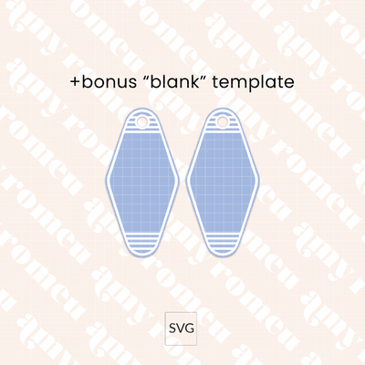 Summer Motel Keychain SVGs