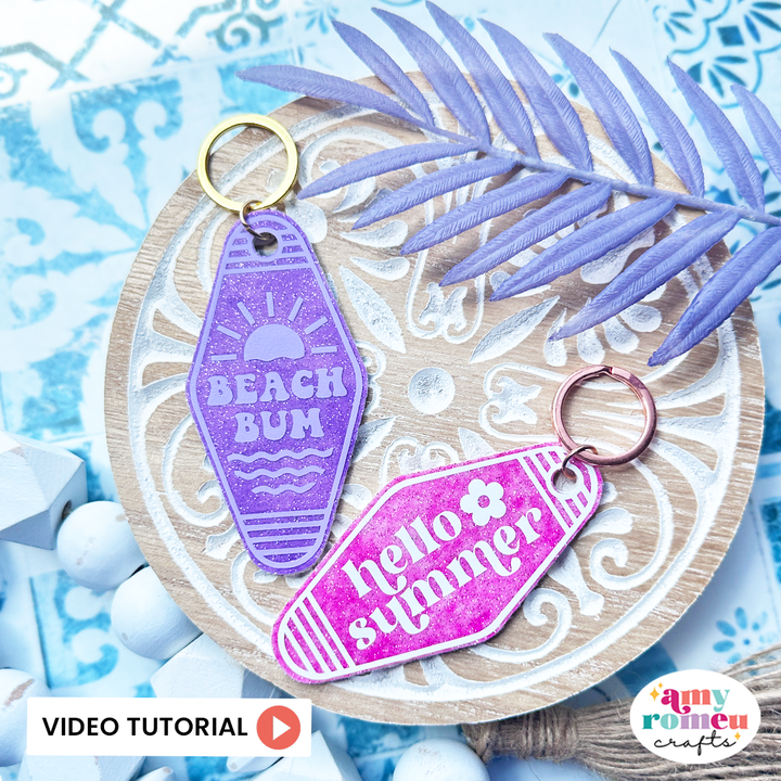 Summer Motel Keychain SVGs