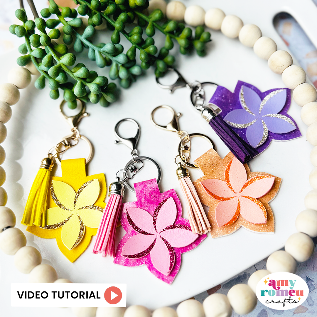Plumeria Flower Purse Charm SVG