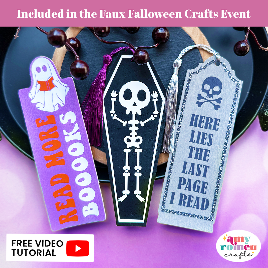 Set of 3 Halloween Bookmarks SVGs