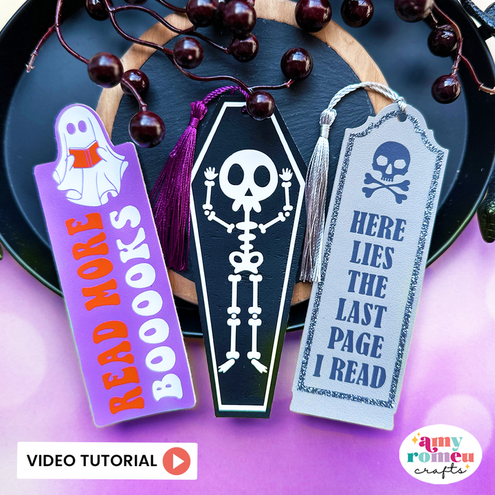 Set of 3 Halloween Bookmarks SVGs
