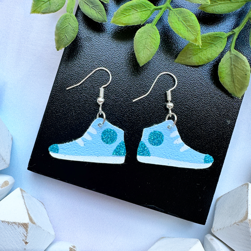 High Top Sneaker Earrings SVG