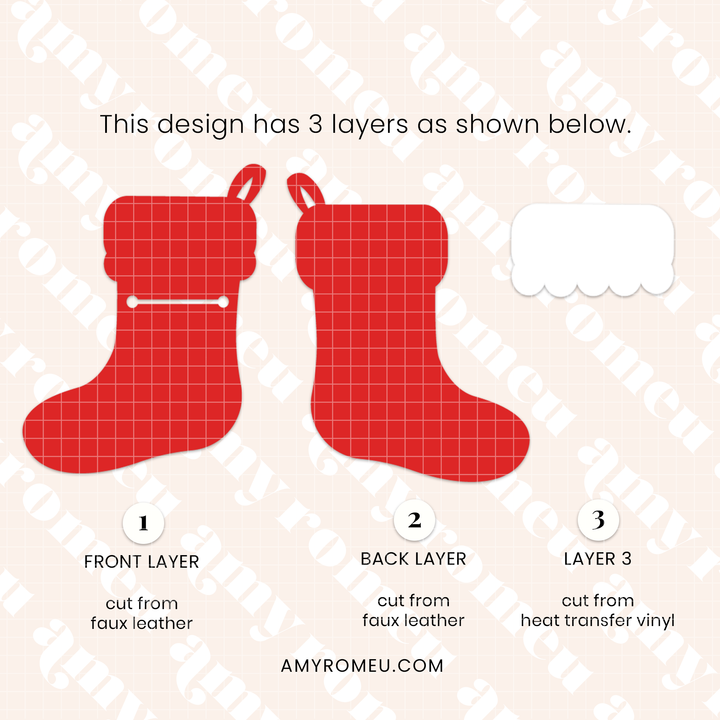 Set of 3 Stocking Gift Card Holders SVG & Video Tutorial