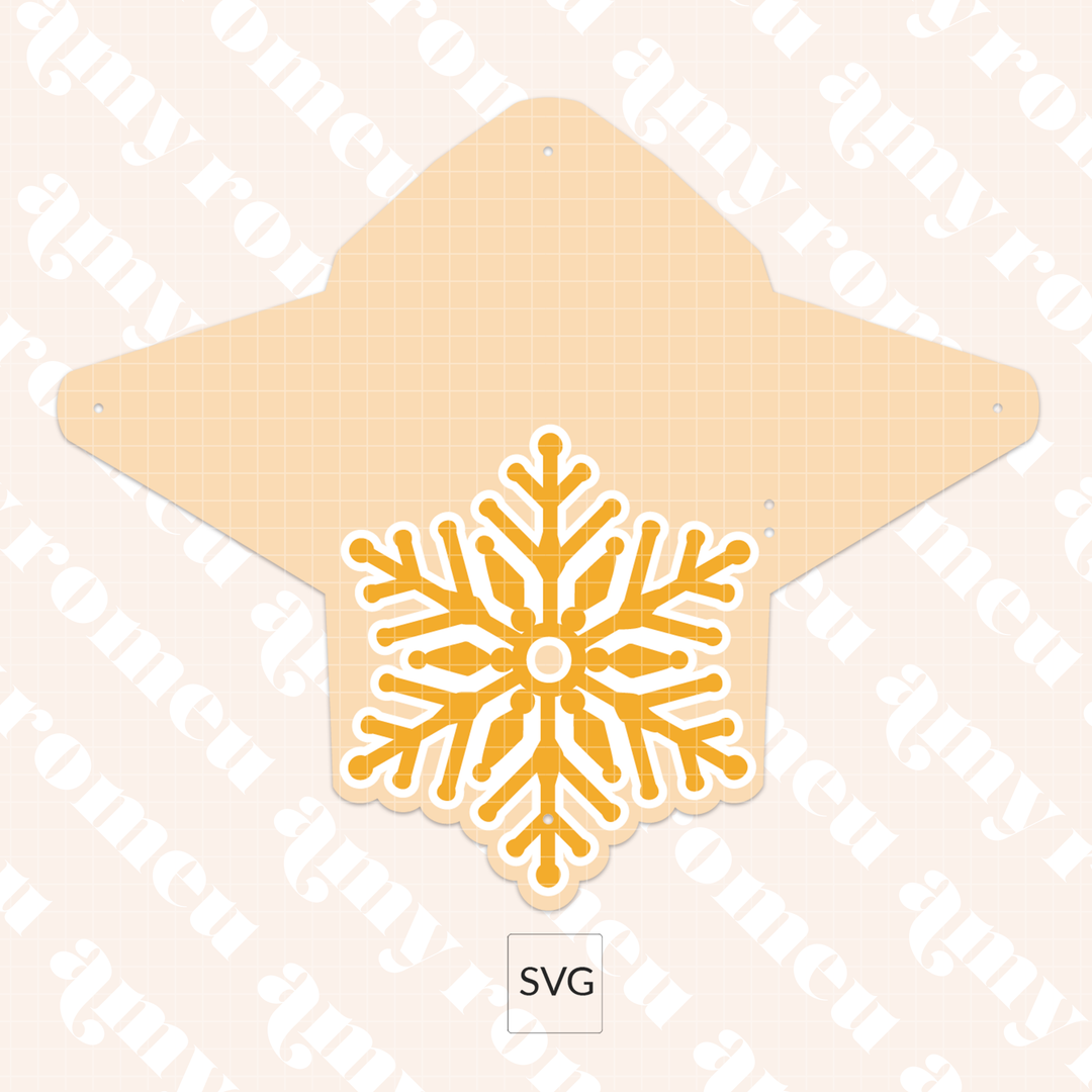 Faux Leather Snowflake Card Wallet SVG & Video Tutorial