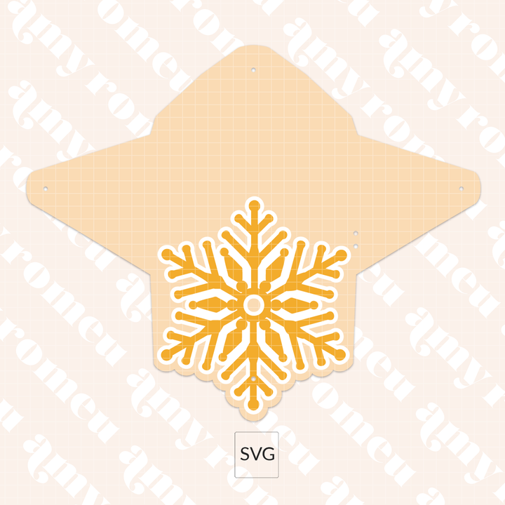 Faux Leather Snowflake Card Wallet SVG & Video Tutorial