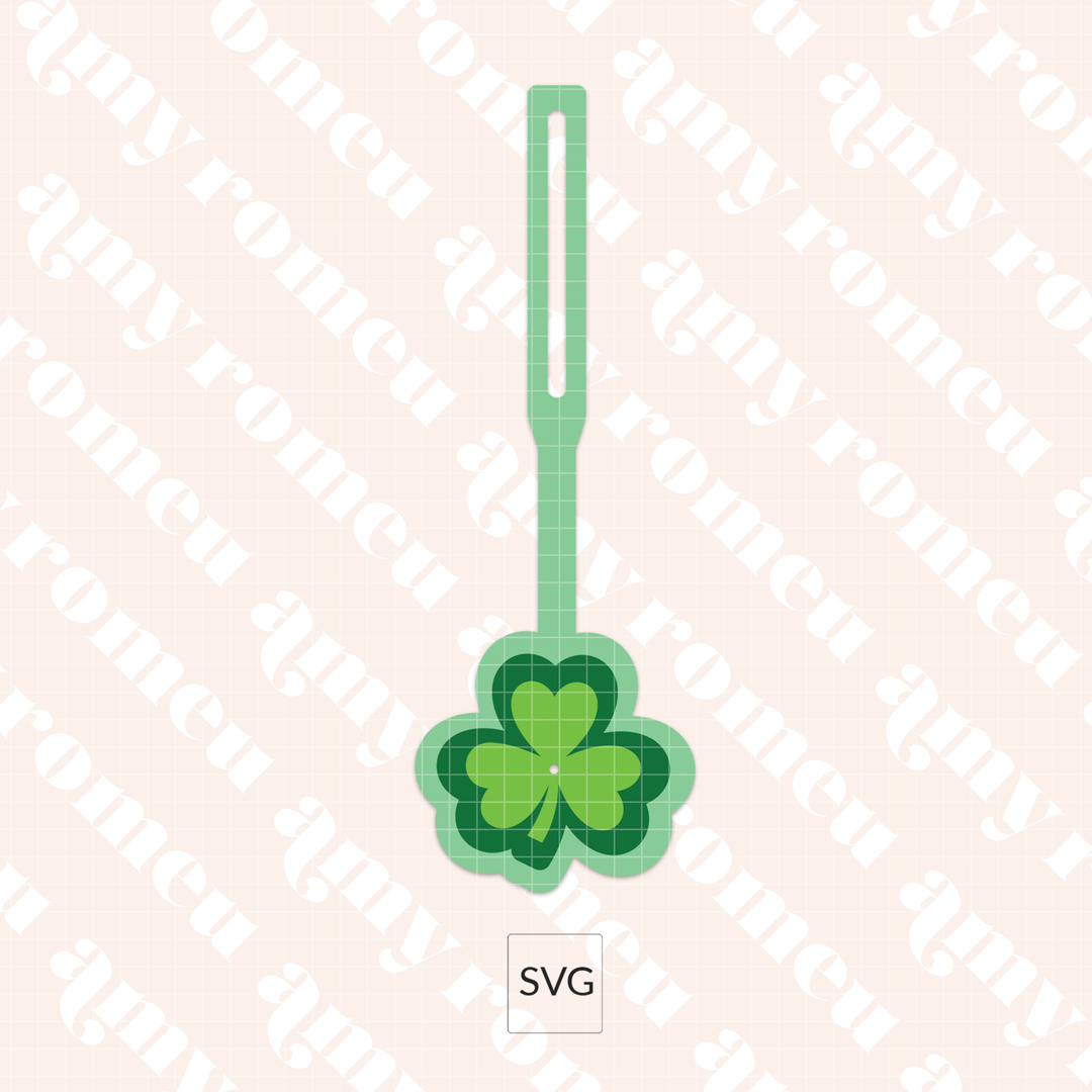 Faux Leather Shamrock Purse Charm SVG & Written Tutorial