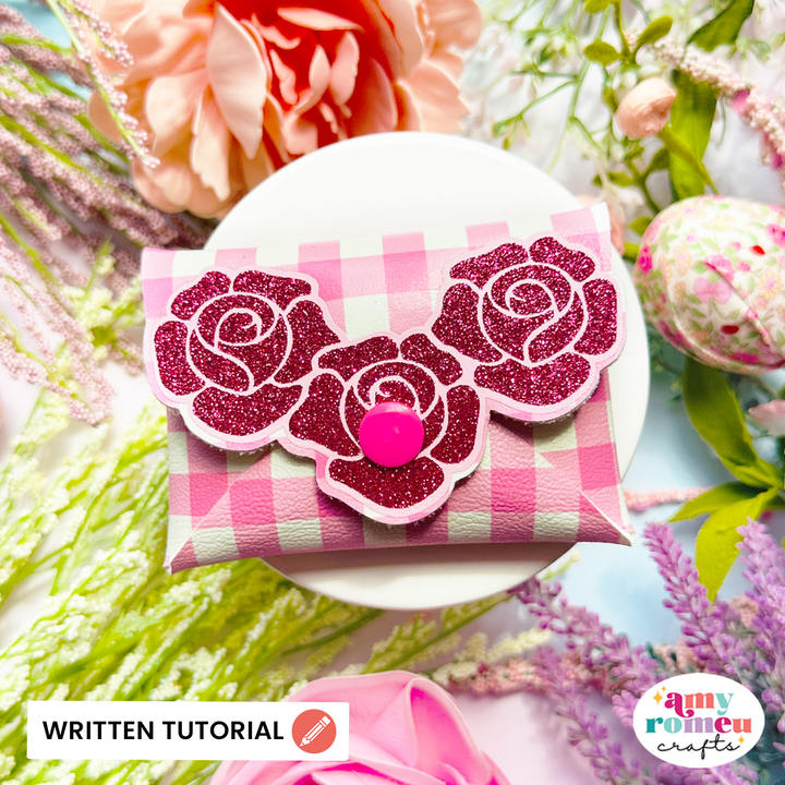 Rose Card Wallet SVG & Written Tutorial