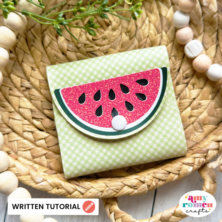 Watermelon Post It Note Holder SVG & Written Tutorial