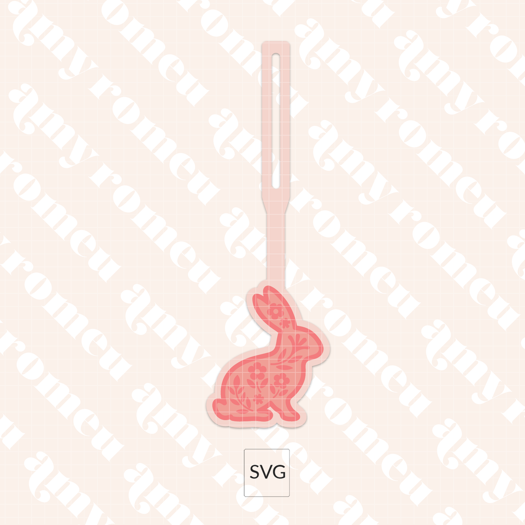 Faux Leather Spring Bunny Purse Charm SVG & Written Tutorial