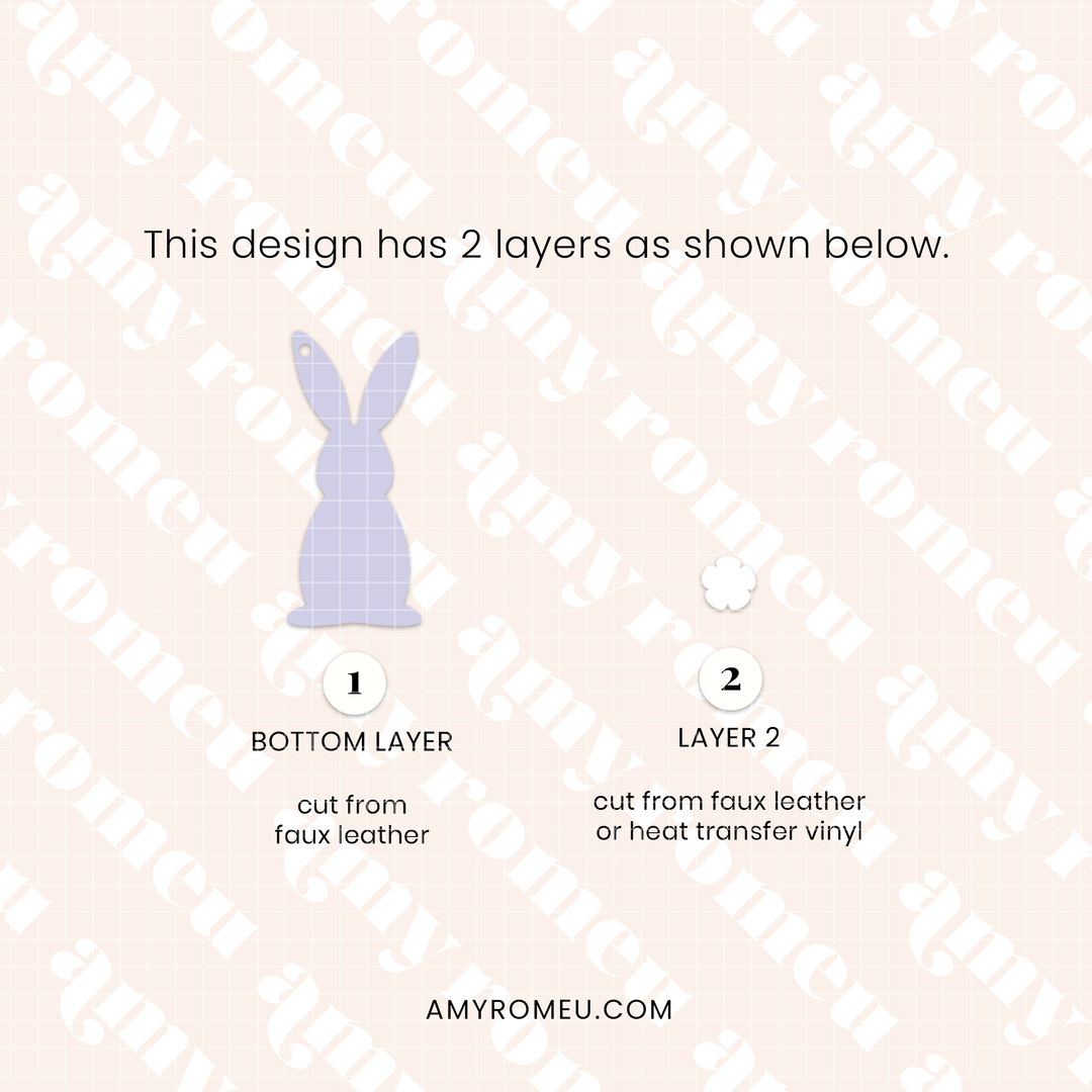 Faux Leather Bunny Tail Earrings SVG & Written Tutorial