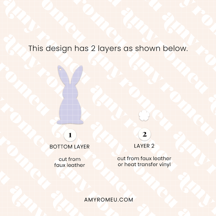 Faux Leather Bunny Tail Earrings SVG & Written Tutorial